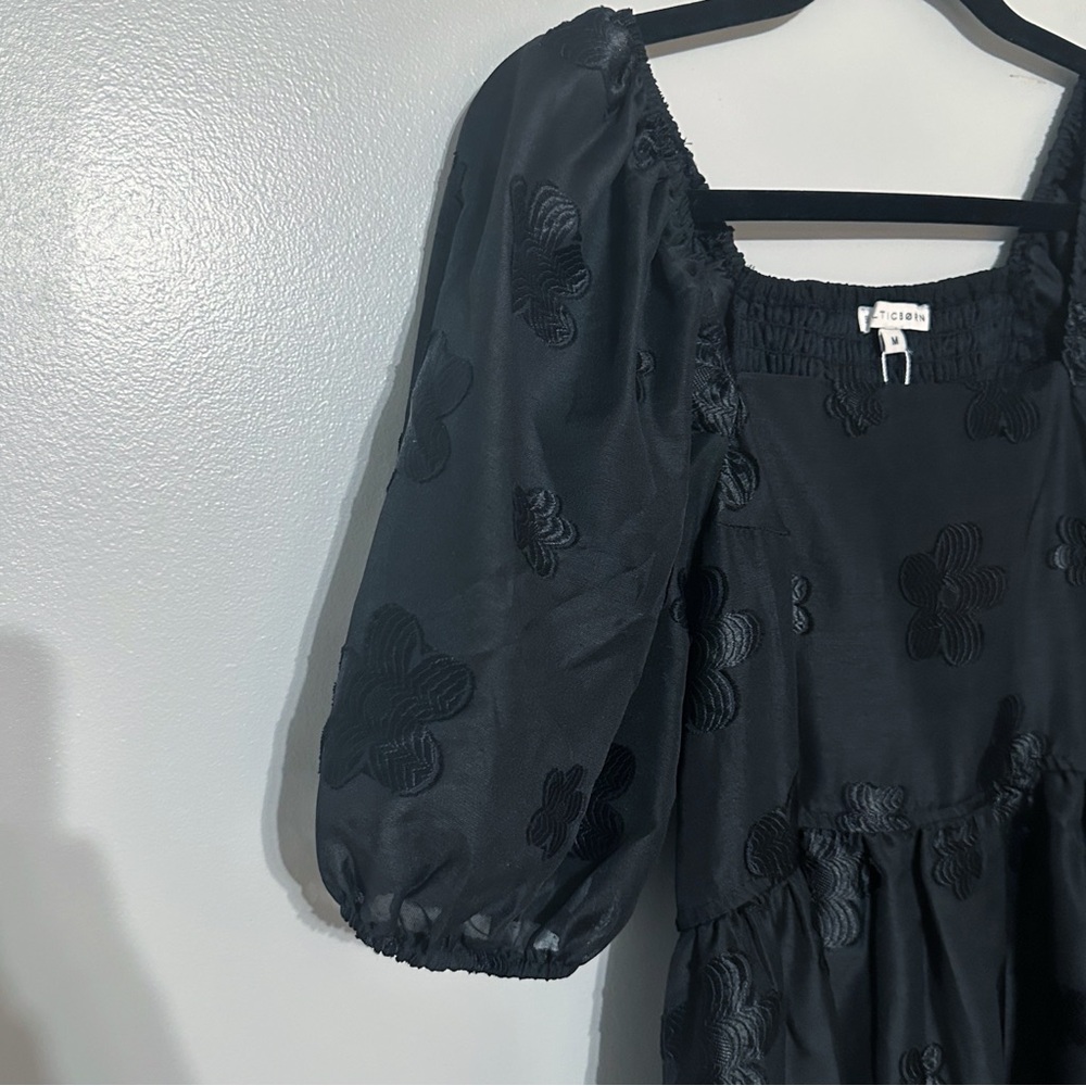 NWT Baltic Born Elegant Black Floral Dress - Picture 5 of 11